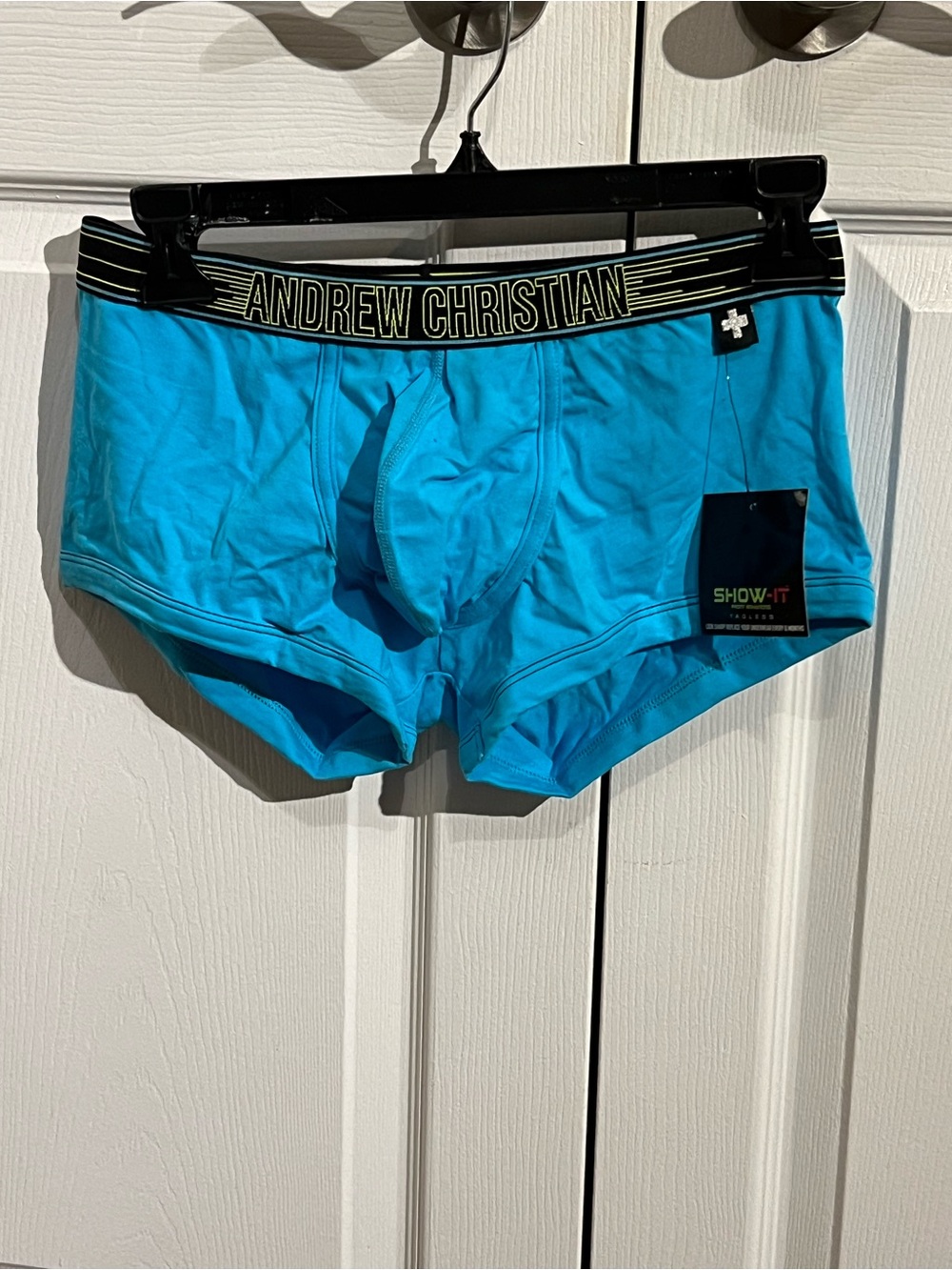 Andrew Christian Turquoise Show-It Boxer Briefs